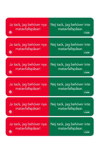 Sticker for slider clip