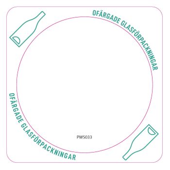 UWS Stickers – Ofärgat glas – hole