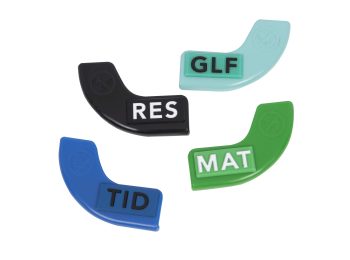 Clips with tactile writing