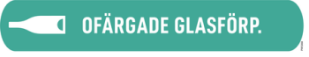 UWS Side sticker-Ofärgade glasförpackningart