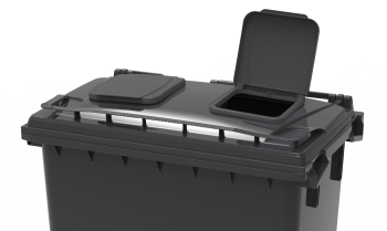 Lid-in-lid 660 L and 770 L containers