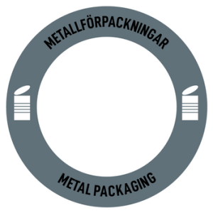 Royal C label, round – Metal packaging