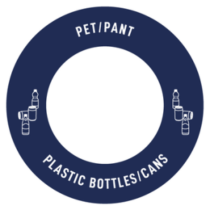 Royal C label, round – Plastic bottles/cans, 125mm