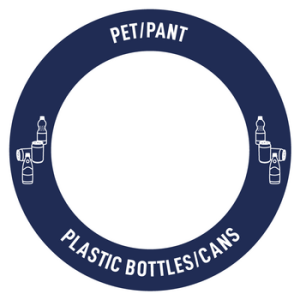 Royal C label, round – Plastic bottles/cans