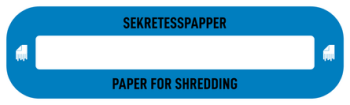 Royal C label – Paper for shredding