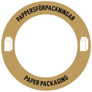 Royal C label, round – Paper packaging