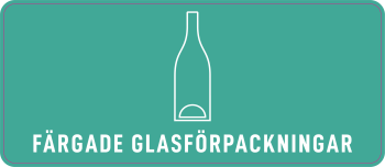Sensibin Stickers - Färgade glasförpackningar