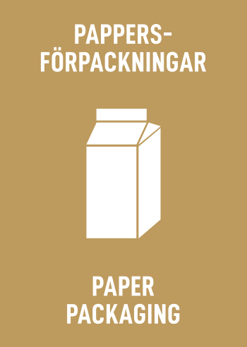 Labeling sign – Paper packaging
