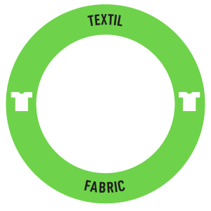 Royal C label, round – Fabric